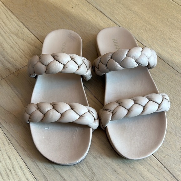 Kaanas Coco Chunky Braided Slides Size 7 - Picture 2 of 7